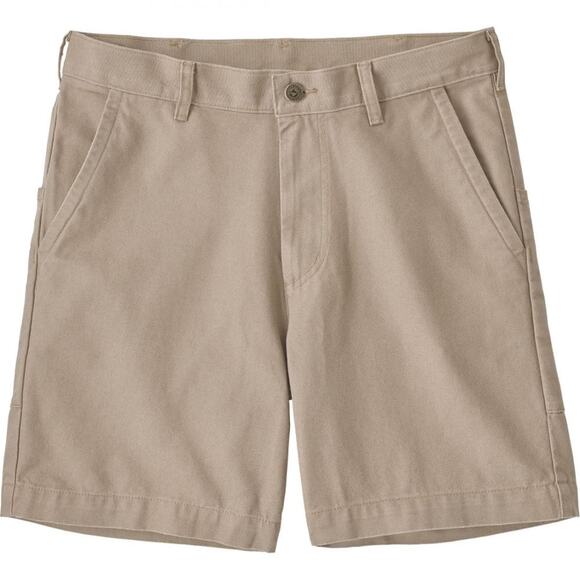 Patagonia Stand Up Shorts 100% Organic Cotton Outdoor Flat Front Cream 33"